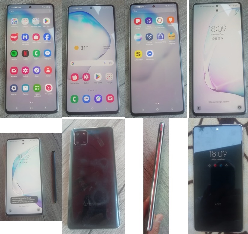 Samsung Galaxy Note 10 Lite(SM-N770F/DS) DAHİLİ 128 GB--BELLEK RAM 8GB